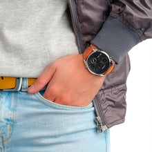 Reloj Citizen Dual Time AO3030-08E Quartz Cuero 44mm - Dando la Hora