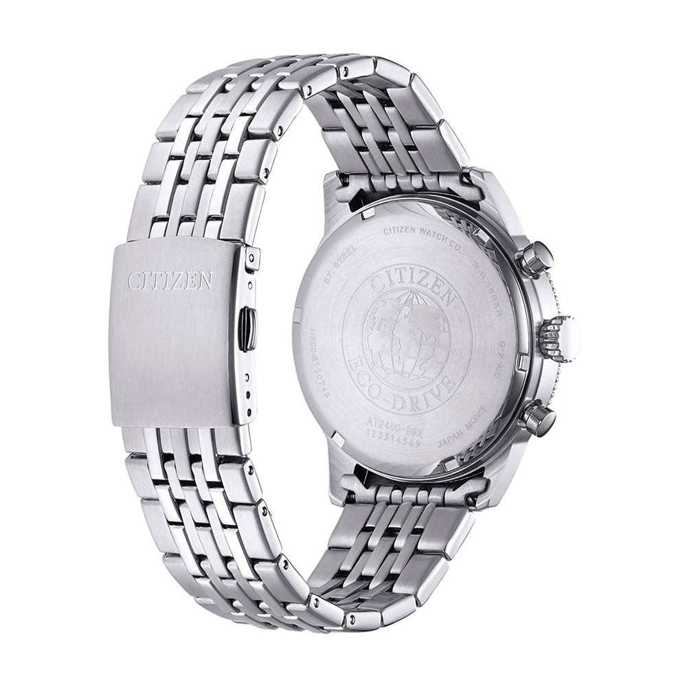 Reloj Citizen Eco- Drive AT2460-89X Chronograph Solar Dando la Hora