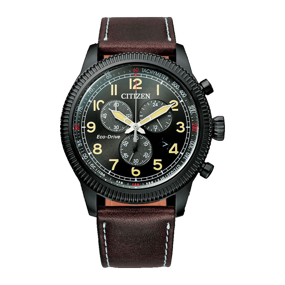 Reloj Citizen Eco- Drive AT2465-18E Chronograph Solar Dando la Hora