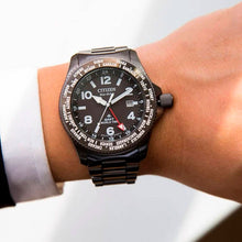 Reloj Citizen Eco- Drive BJ7107-83E GMT 42mm- Dando la Hora