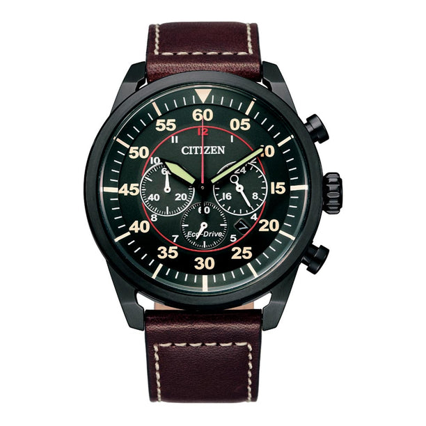 Reloj Citizen Eco- Drive CA4218-14E Chronograph Solar Dando la Hora