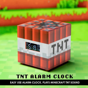 Reloj Despertador Minecraft TNT Licenced By Mojang USB - Dando la Hora