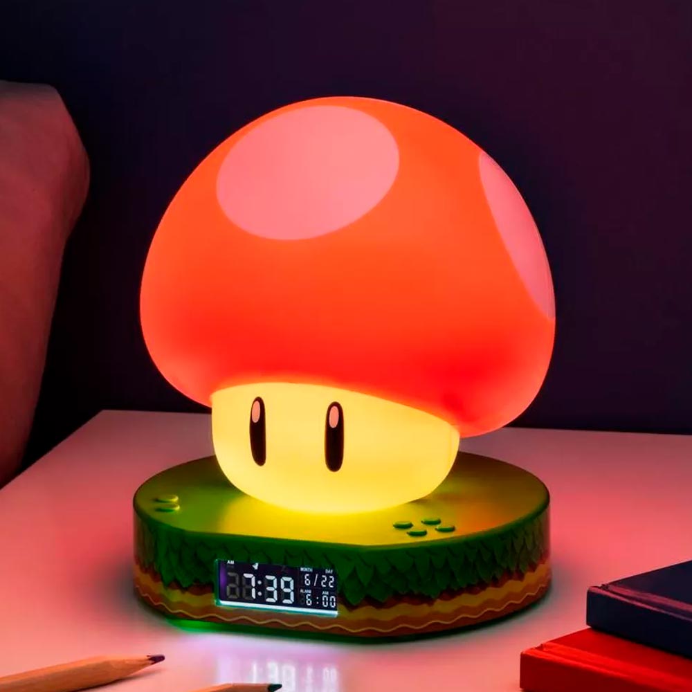 Reloj Despertador Mushroom Super Mario Nintendo  - Dando la Hora