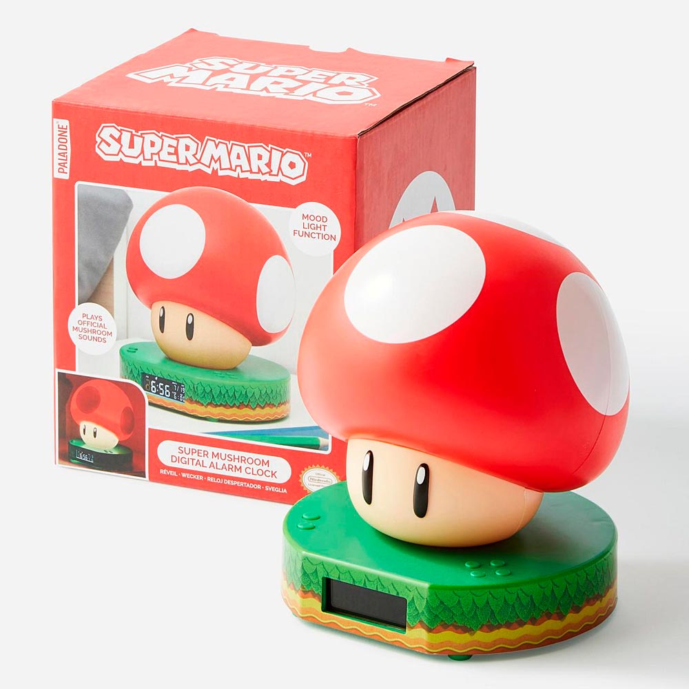 Reloj Despertador Mushroom Super Mario Nintendo - Dando la Hora - Dando La  Hora