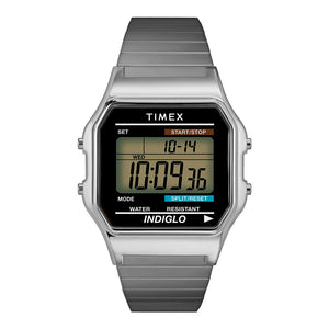 Reloj Indiglo Timex Vintage T78587 Plateado