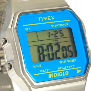 Reloj Indiglo Timex Vintage TW2P65200 Plateado - Dando la Hora