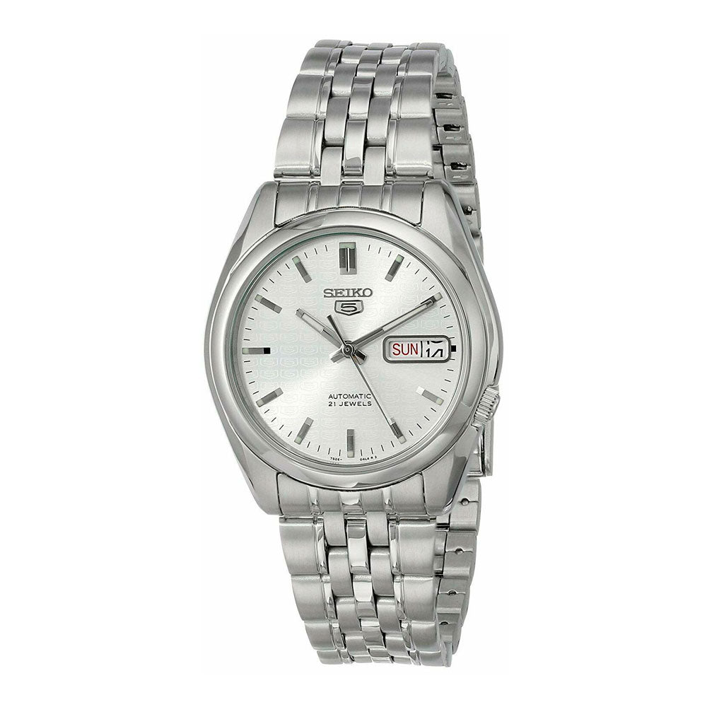 Reloj Seiko 5 Análogo Automático SNK355K1 Metálico 37mm Dando la Hora
