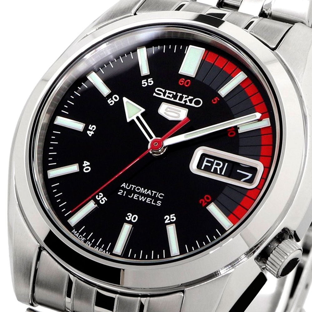 Reloj Seiko 5 Análogo Automático SNK375J1 Metálico 37mm Dando la - La