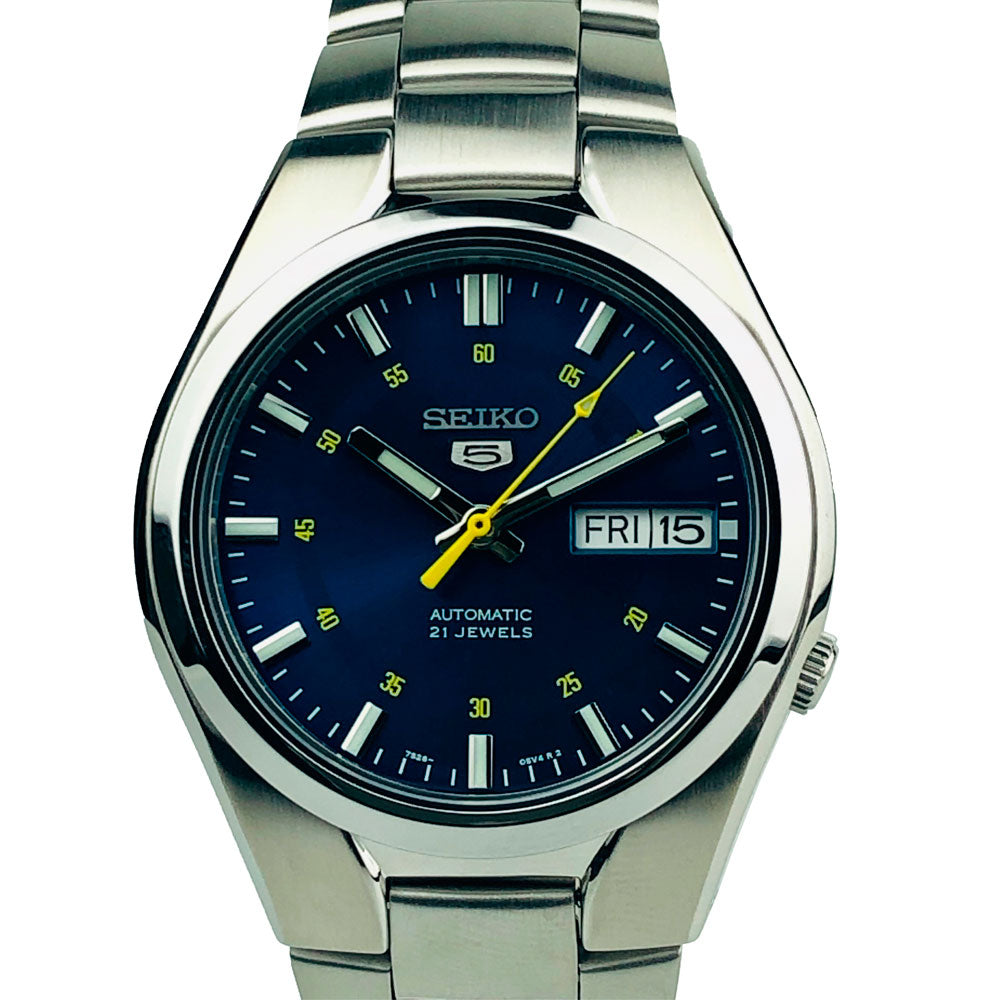 Reloj Seiko 5 Análogo Automático SNK615K1 Metálico 37mm Dando la Hora
