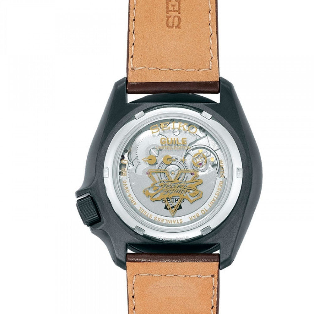 Reloj Seiko 5 Street Fighter V SRPF21K1 Guile Metálico 42,5 mm -Dando la Hora