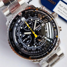 Reloj Seiko Análogo SNA411P1 Flightmaster Pilot Crono- Dando la Hora