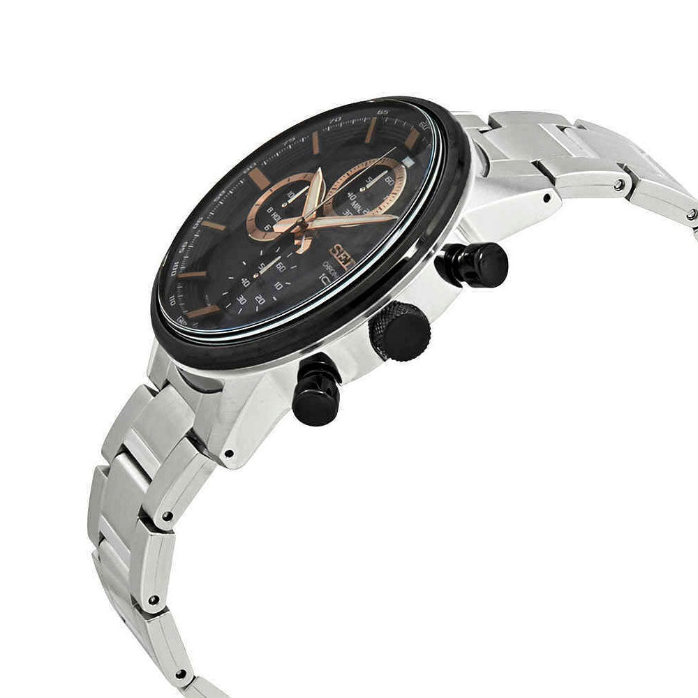 Reloj Seiko Chronograph SSB331P1 Quartz Correa de Cuero- Dando la Hora