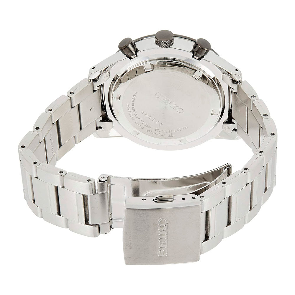 Reloj Seiko Chronograph SSB331P1 Quartz Correa de Cuero Dando la Hora Dando La Hora