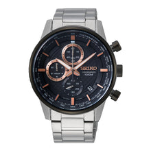 Reloj Seiko Chronograph SSB331P1 Quartz Correa de Cuero- Dando la Hora