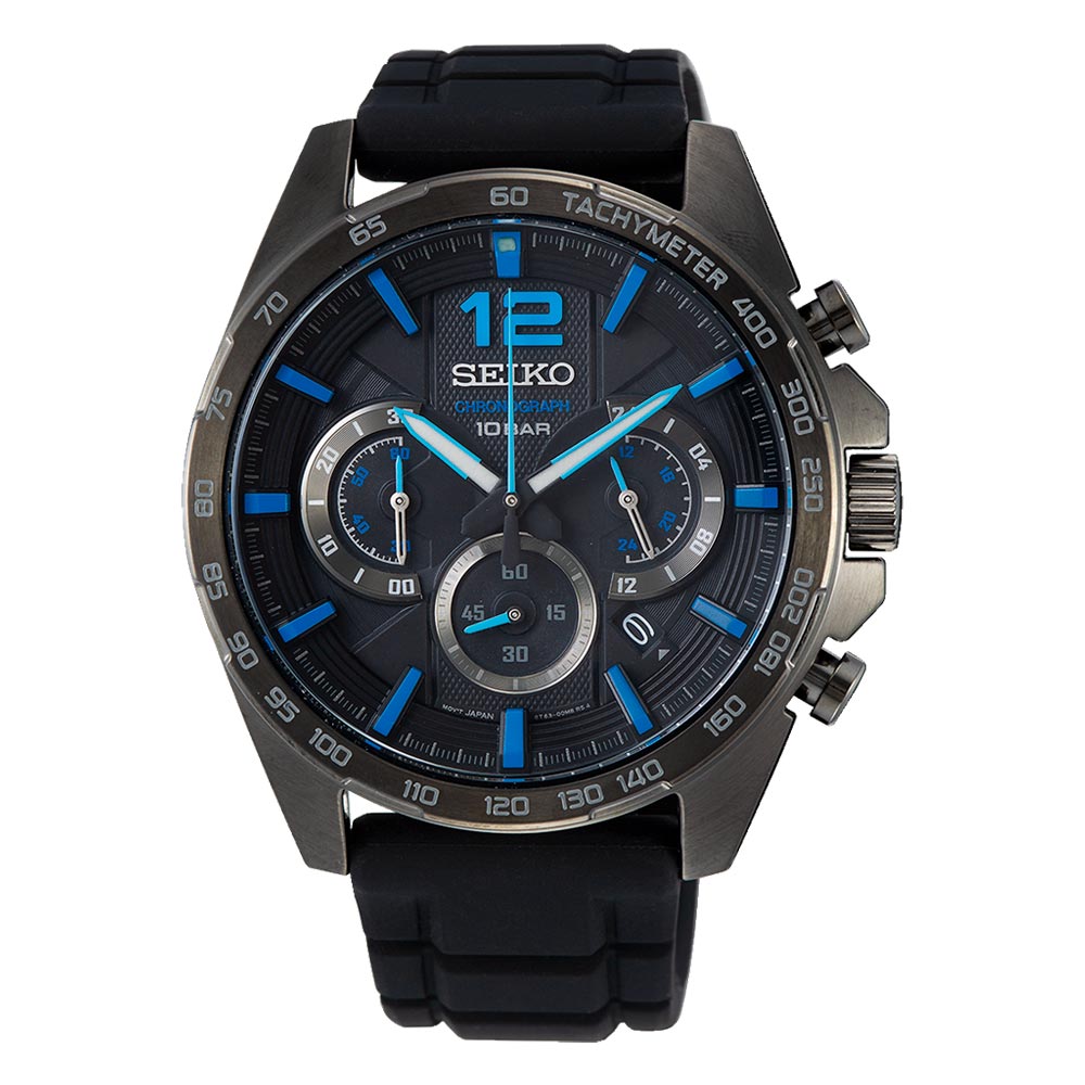 Reloj Seiko Chronograph SSB353P1 Quartz Resina 45mm - Dando la Hora
