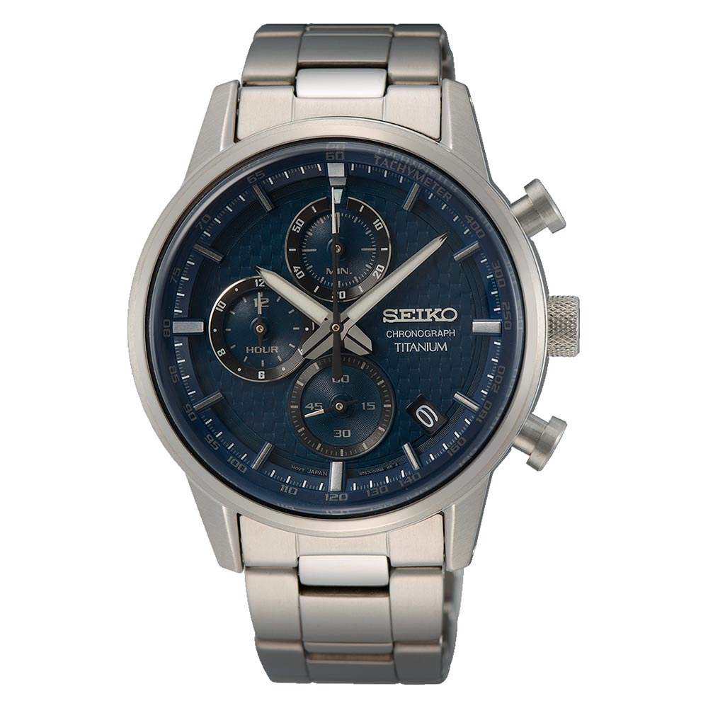 Reloj Seiko Chronograph Titanium SSB387P1 Quartz 41.6mm - Dando la Hora