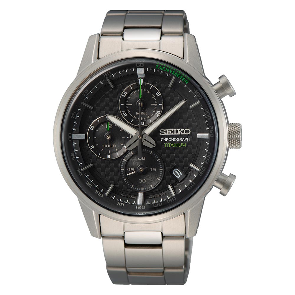 Reloj Seiko Chronograph Titanium SSB389P1 Quartz 41.6mm - Dando la Hora