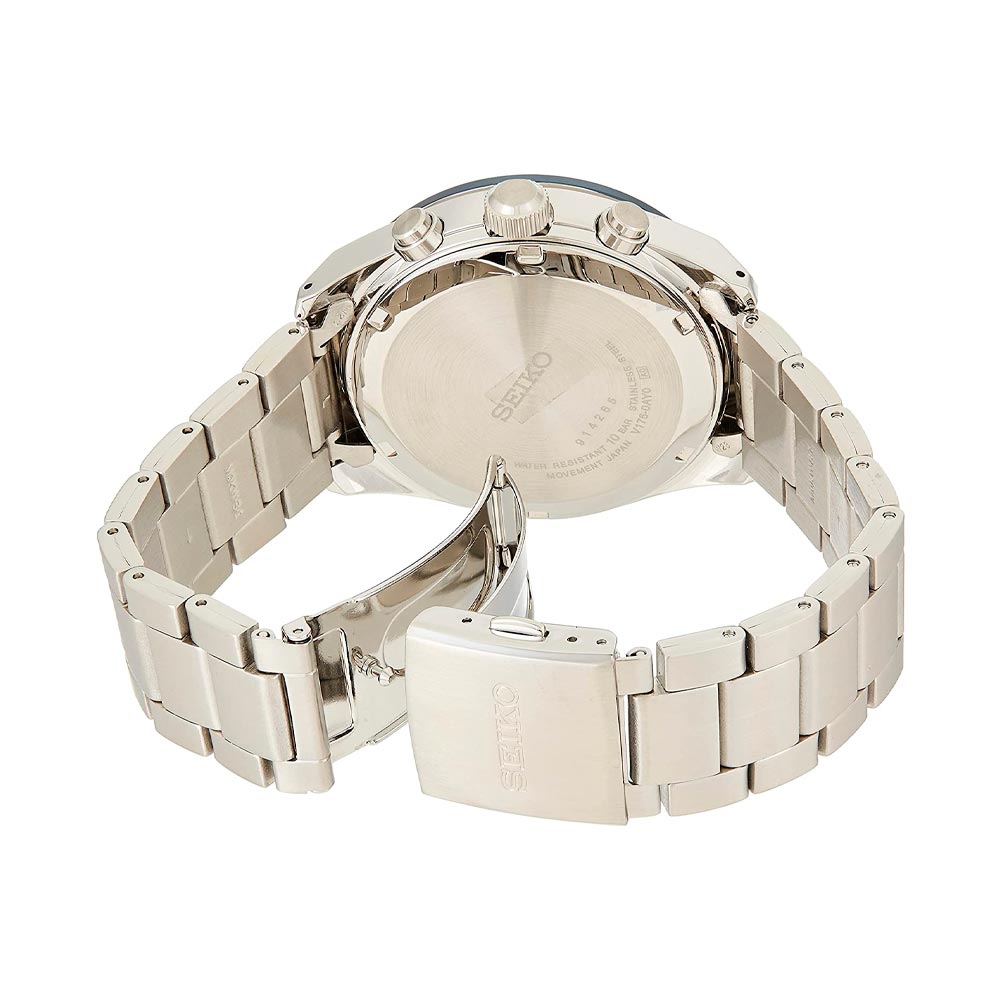 Reloj Seiko Solar Chronograph SSC719P1 Correa Metálica- Dando la Hora