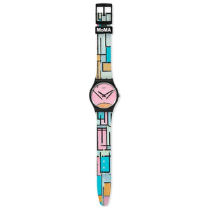Reloj Swatch  MOMA GZ350 COMPOSITION IN OVAL WITH COLOR PLANES