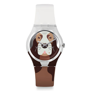 Reloj Swatch GE277 Rosie Bone 34mm Swiss Made - Dando la Hora