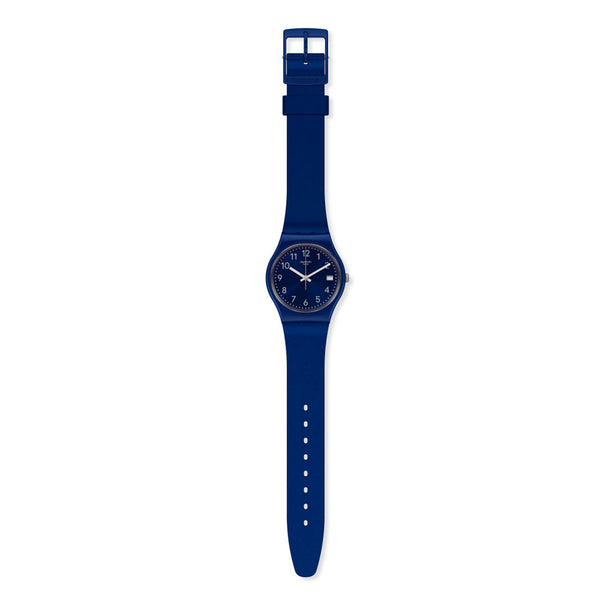 Reloj Swatch GN416 Silver in Blue 34mm Swiss Made - Dando la Hora