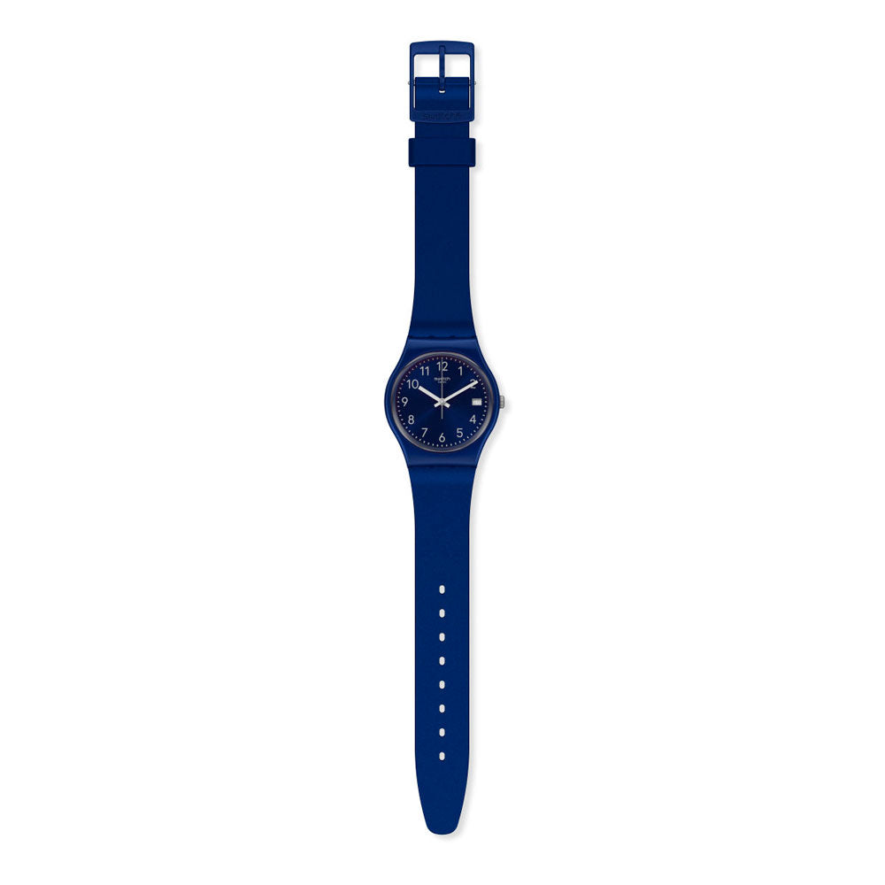 Reloj Swatch GN416 Silver in Blue 34mm Swiss Made - Dando la Hora