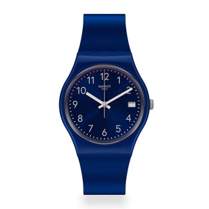 Reloj Swatch GN416 Silver in Blue 34mm Swiss Made - Dando la Hora