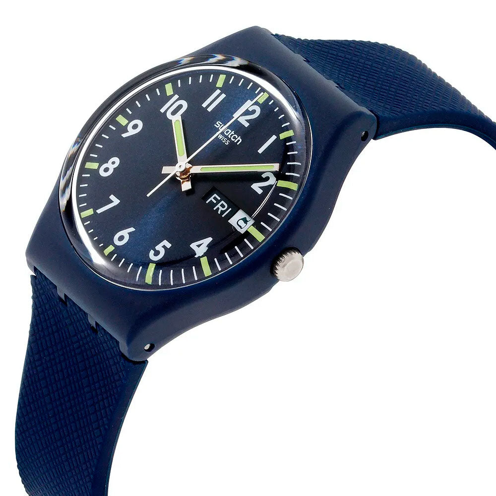 Reloj Swatch GN718 Sir Blue 34mm Swiss Made - Dando la Hora