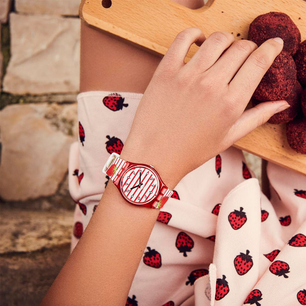 Reloj Swatch GR177 Toile Fraisse 34mm Swiss Made - Dando la Hora