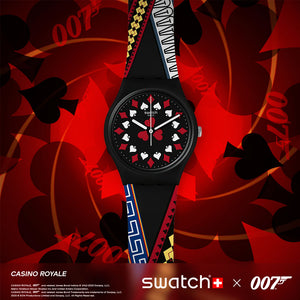 Reloj Swatch James Bond GZ340 Casino Royale Swiss Made - Dando la Hora