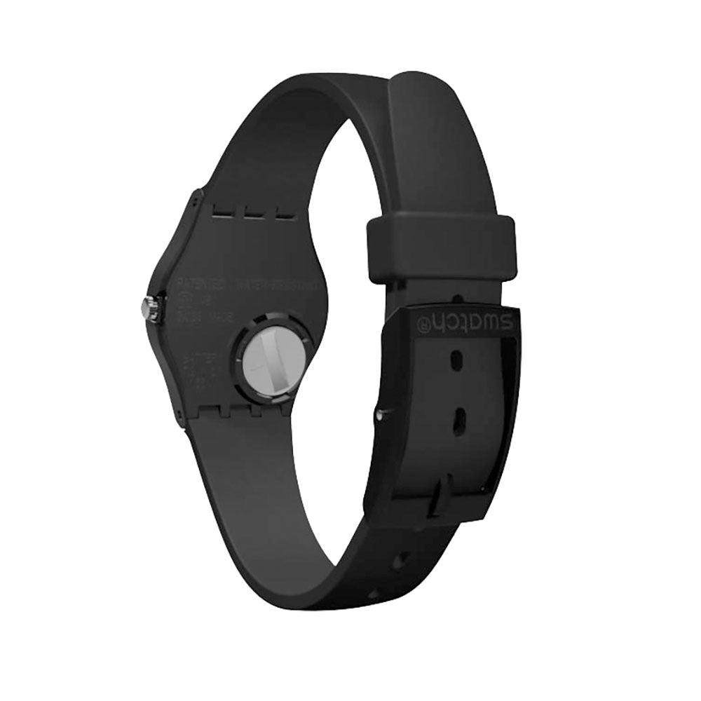 Reloj Swatch LB170E Lady Black Single 25mm Swiss Made - Dando la Hora