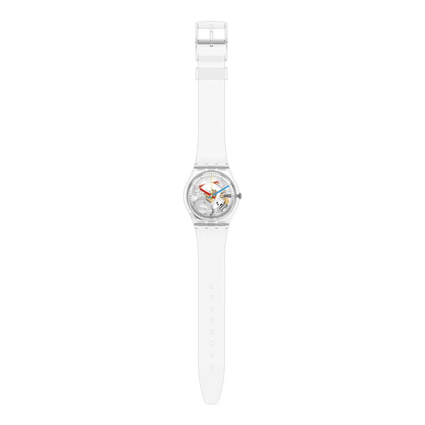 Reloj Swatch SO28K100 CLEARLY GENT (Jellyfish) 34mm Swiss Made- Dando la Hora