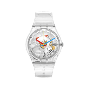 Reloj Swatch SO28K100 CLEARLY GENT (Jellyfish) 34mm Swiss Made- Dando la Hora