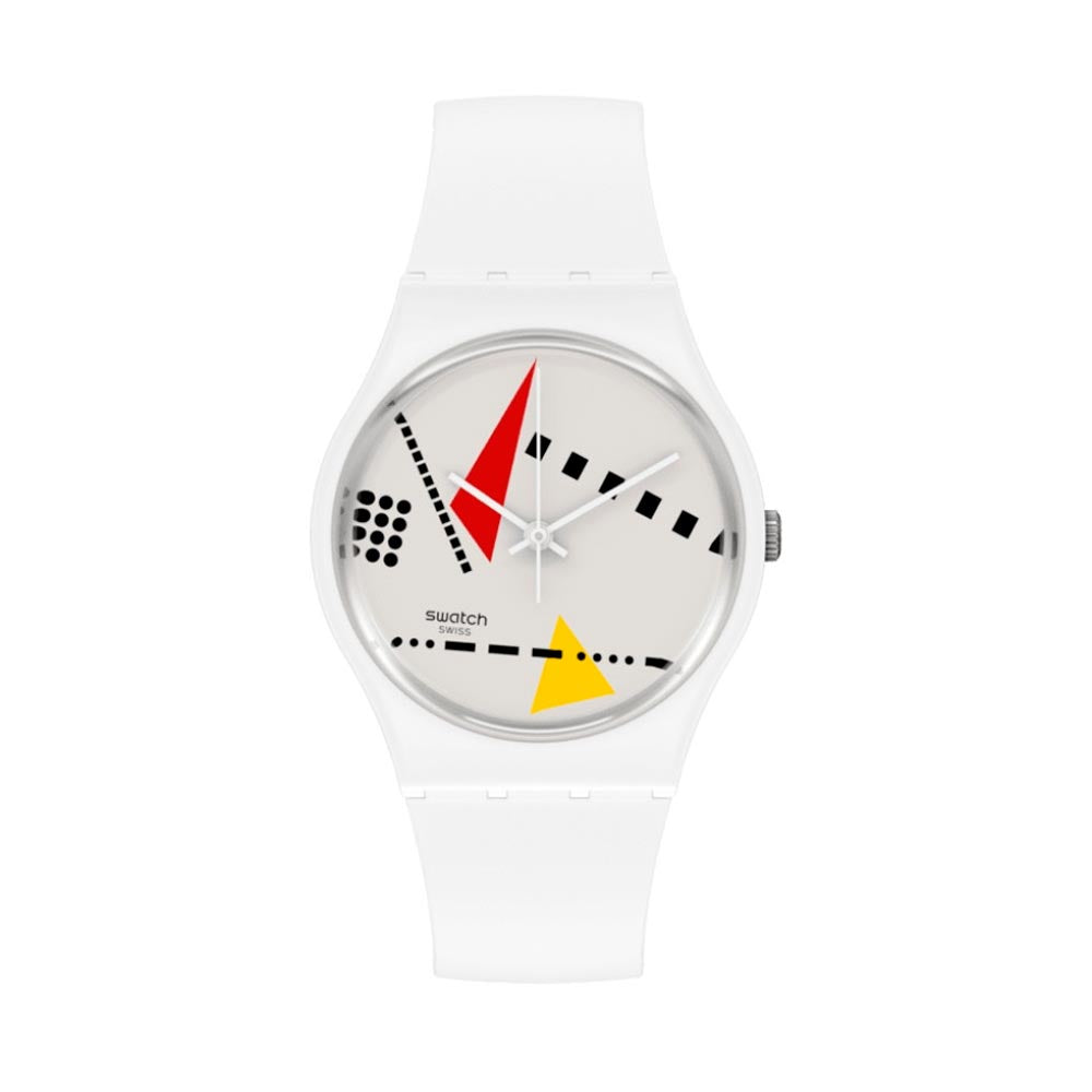 Reloj Swatch SO31W106 WHI_MEM M Bioceramic 34mm Swiss Made