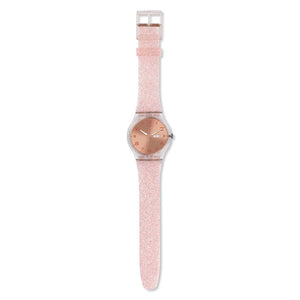 Reloj Swatch SUOK703 Pink Glistar 41mm Swiss Made -  Dando la Hora