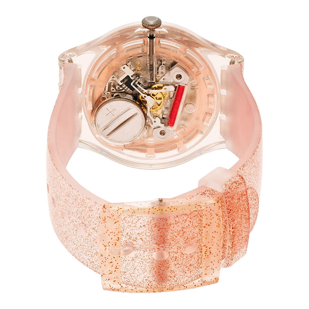 Reloj Swatch SUOK703 Pink Glistar 41mm Swiss Made Dando la Hora Dando La Hora
