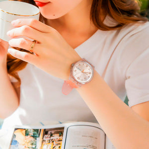 Reloj Swatch SUOK703 Pink Glistar 41mm Swiss Made -  Dando la Hora
