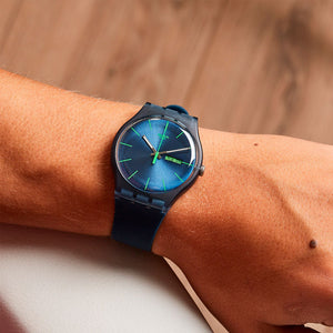 Reloj Swatch SUON700 Blue Rebel 41mm Swiss Made - Dando la Hora