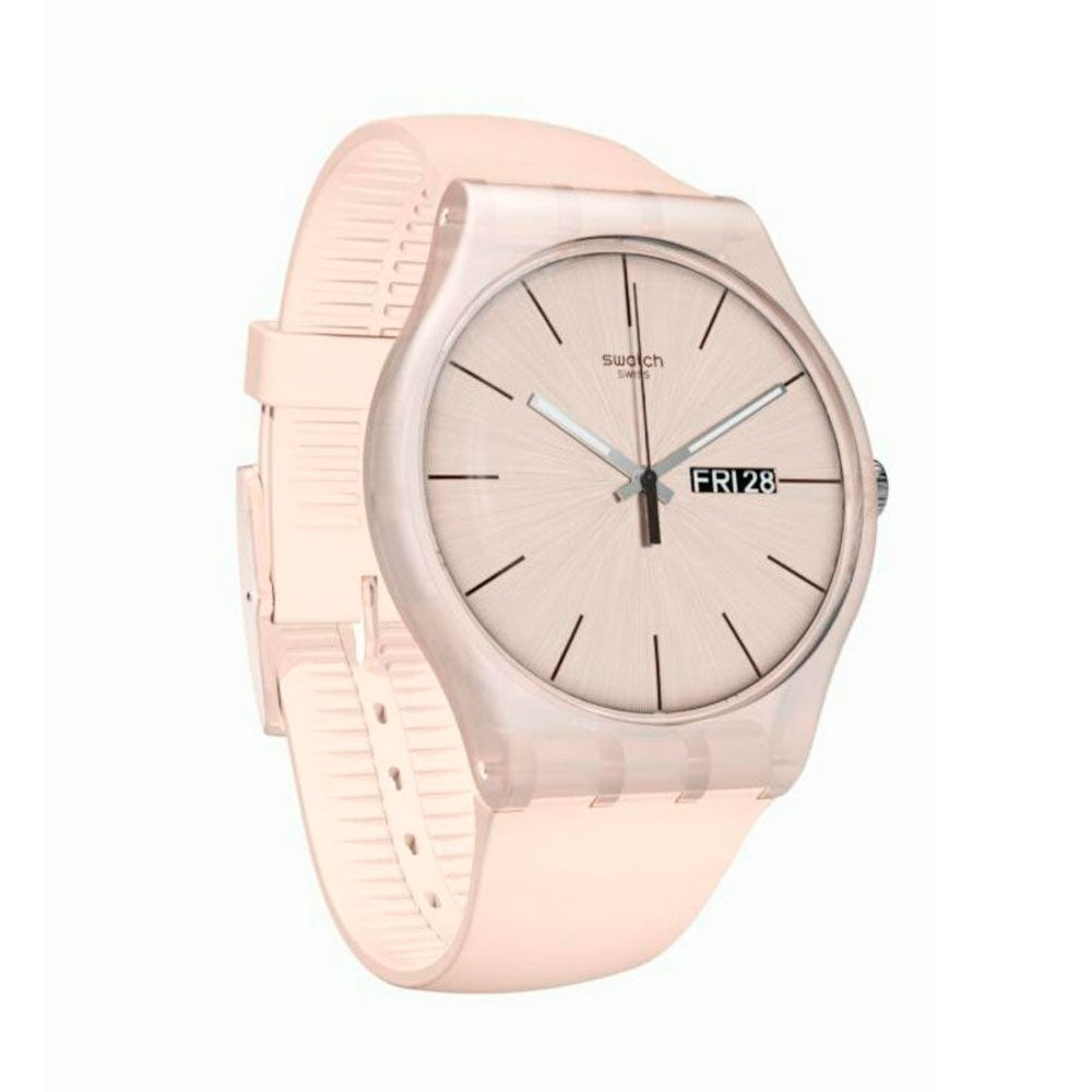 Reloj Swatch SUOT700 Rose Rebel 41mm Swiss Made -  Dando la Hora