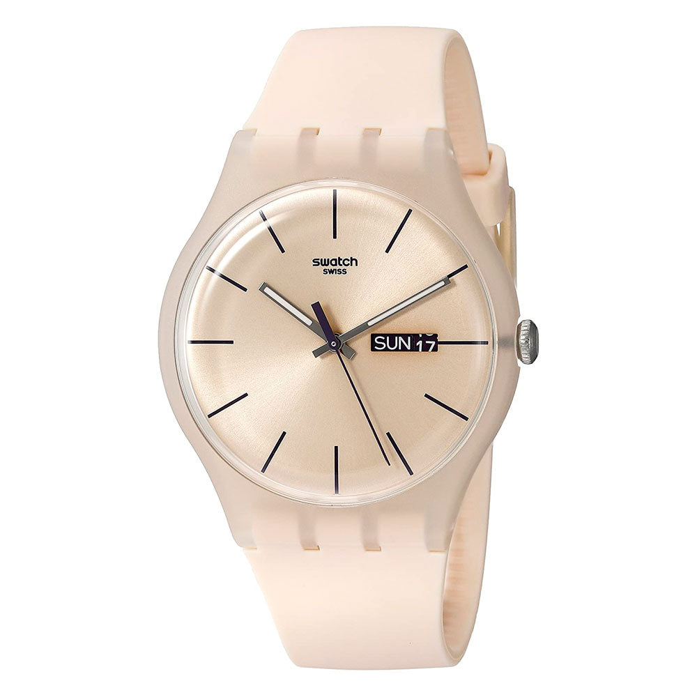 Reloj Swatch SUOT700 Rose Rebel 41mm Swiss Made -  Dando la Hora