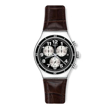 Reloj Swatch YVS400 Browned 43mm Chronograph Swiss Made  Dando la Hora