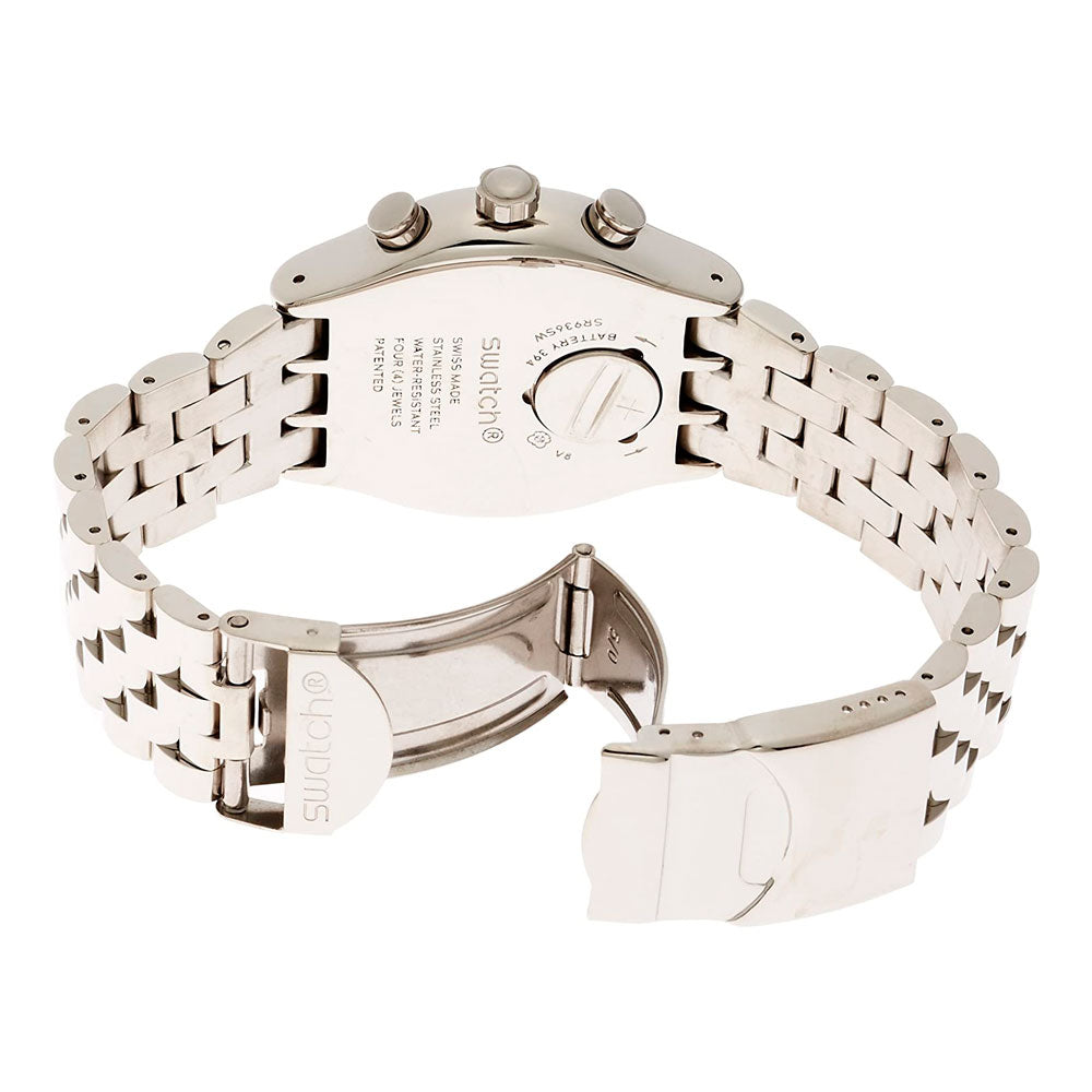 Reloj Swatch YVS423G Boxengasse 43mm Quartz Chronograph  Dando la Hora
