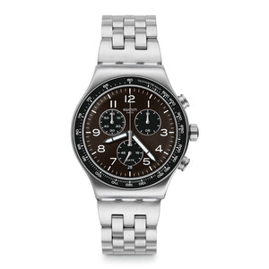 Reloj Swatch YVS465G Deepgray 43mm Chronograph Swiss Made  Dando la Hora