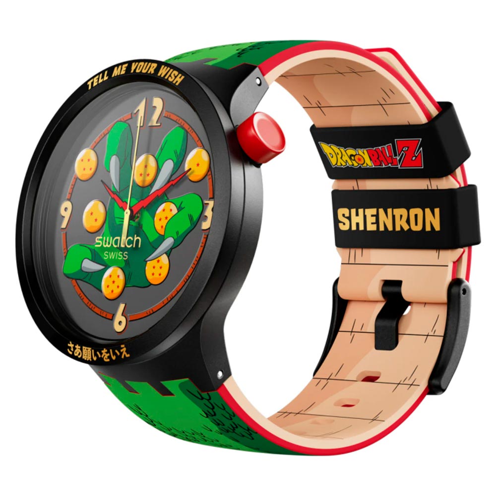 Reloj Swatch x Dragon Ball Z SB01Z102 Shenlong 47mm - Dando la Hora