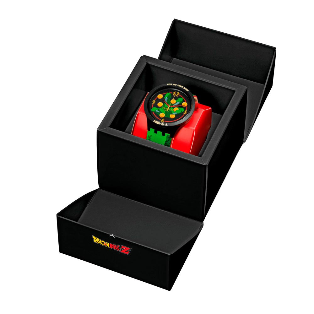 Reloj Swatch x Dragon Ball Z SB01Z102 Shenlong 47mm - Dando la Hora