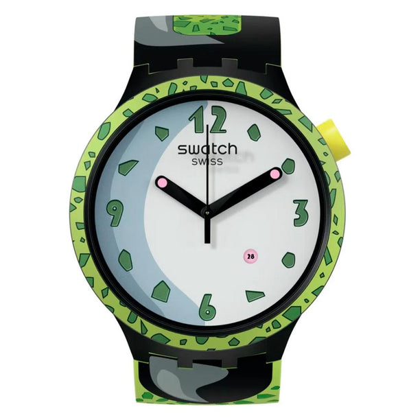 Reloj Swatch x Dragon Ball Z SB01Z401 Cell 47mm - Dando la Hora