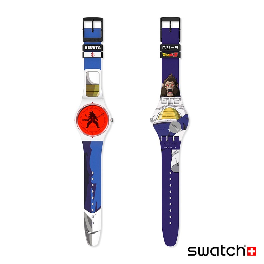 Reloj Swatch x Dragon Ball Z SUOZ348 Vegeta 41mm - Dando la Hora