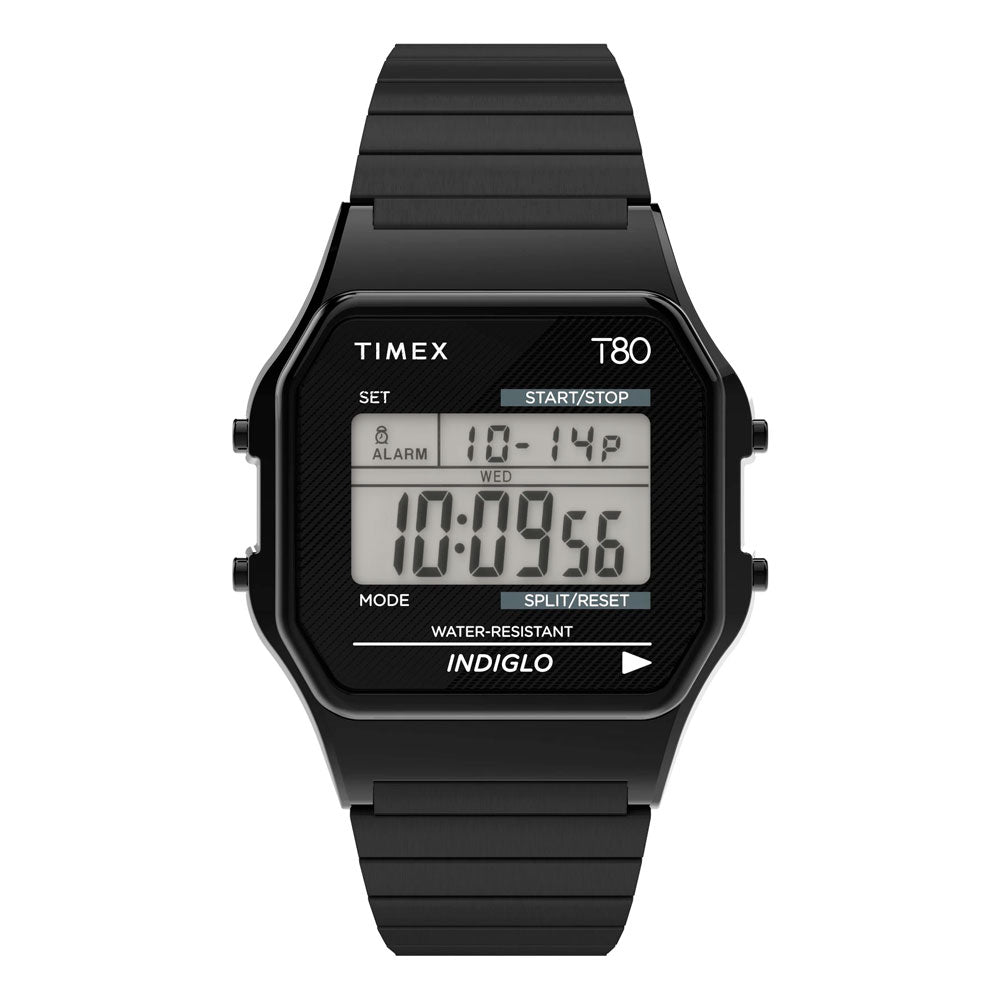 Reloj Timex Indiglo T80 Vintage TW2R67000 Negro - Dando la Hora