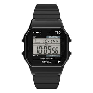Reloj Timex Indiglo T80 Vintage TW2R67000 Negro - Dando la Hora