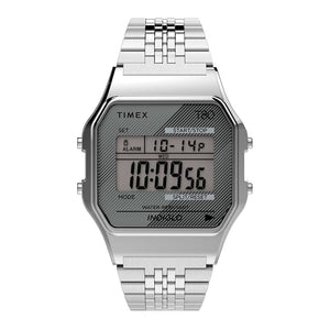 Reloj Timex Indiglo T80 Vintage TW2R79300 Plateado - Dando la Hora